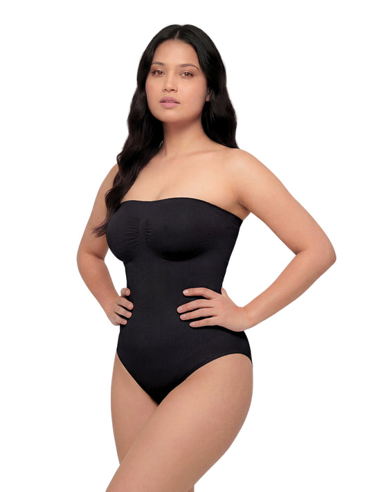 Strapless Snatched Body Shaper - Black