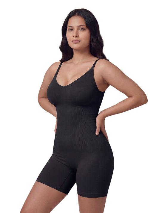 Signature Mid Thigh Body Shaper - Black