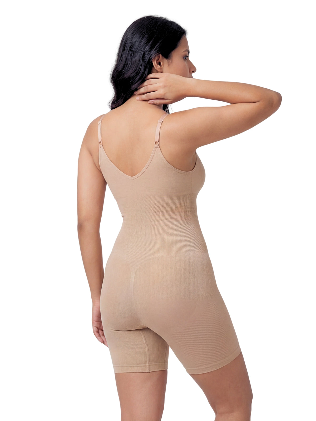 Signature Mid Thigh Body Shaper - Beige