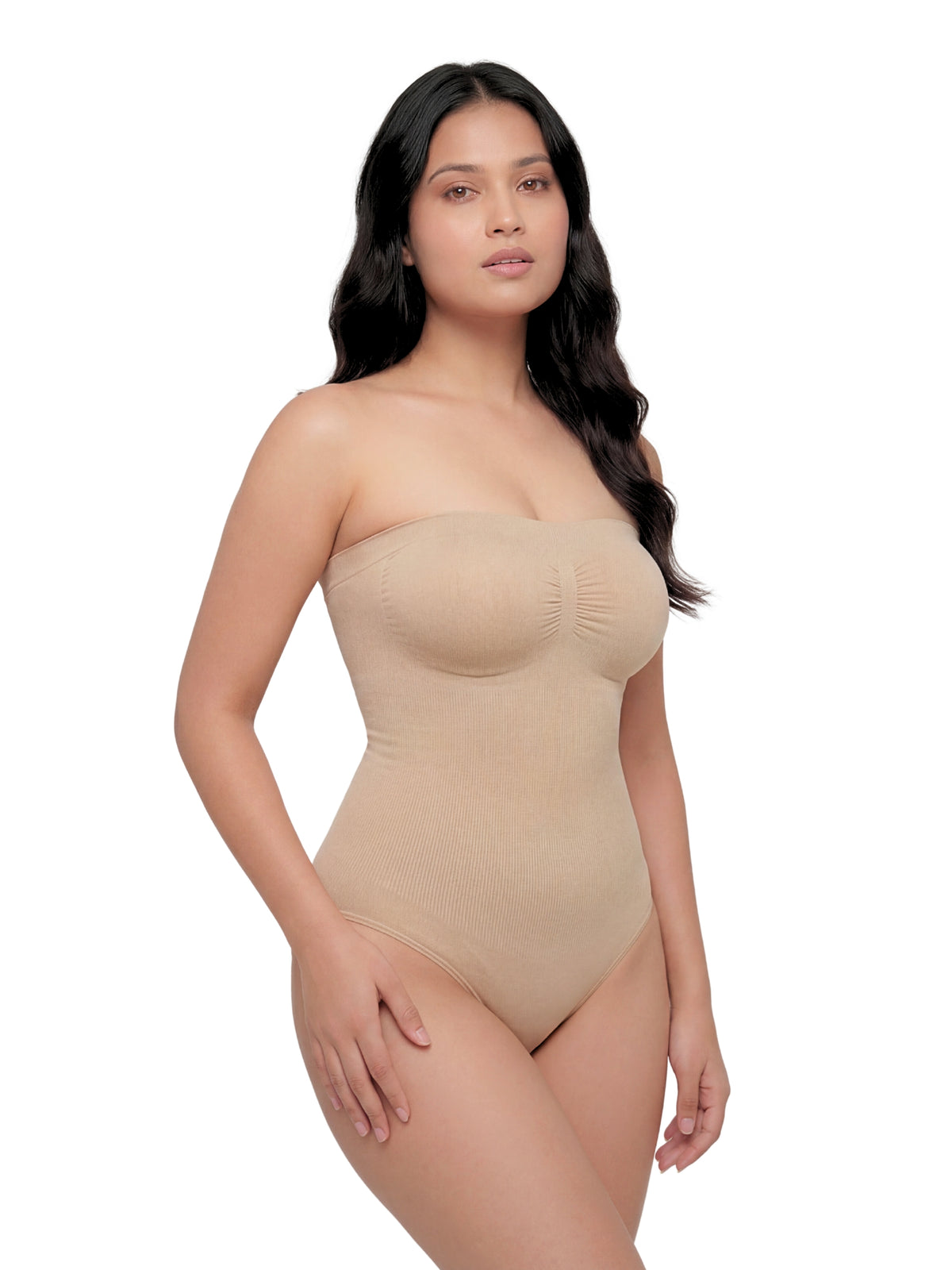 Strapless Snatched Body Shaper - Beige