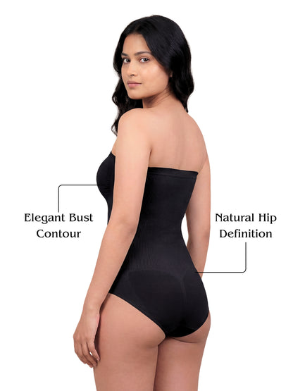 Strapless Snatched Body Shaper - Black