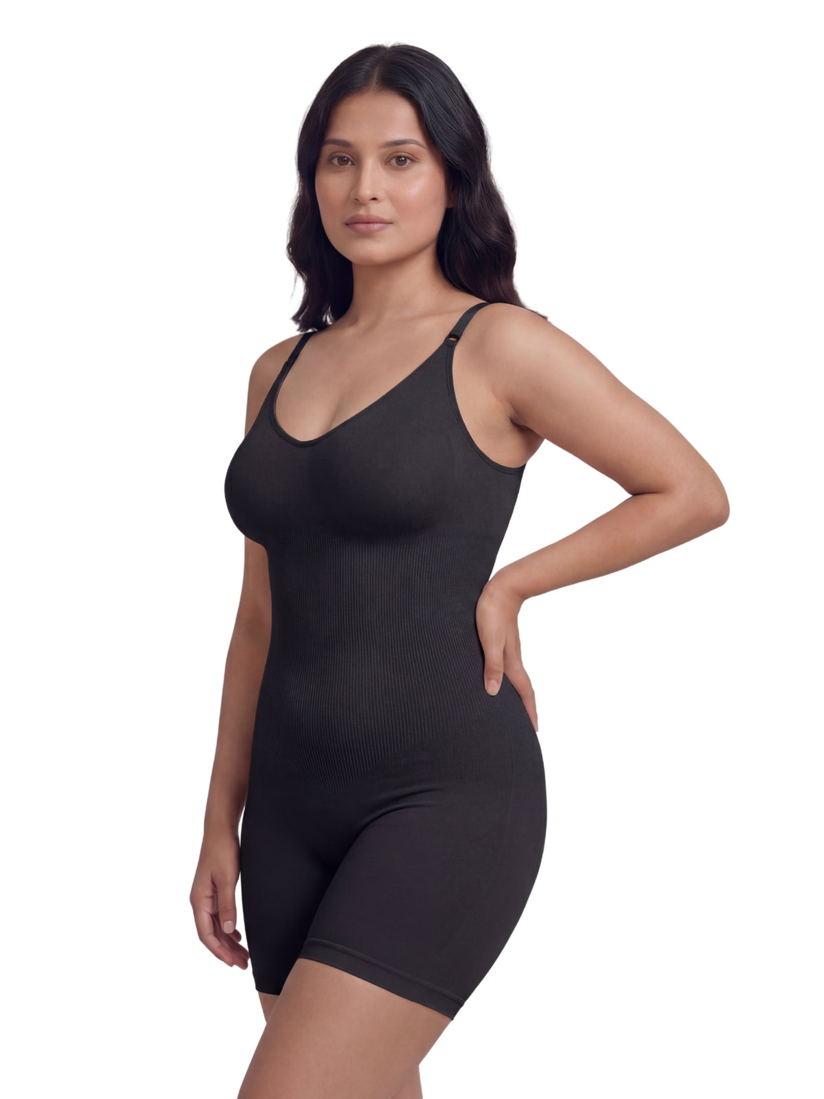 Signature Mid Thigh Body Shaper - Black