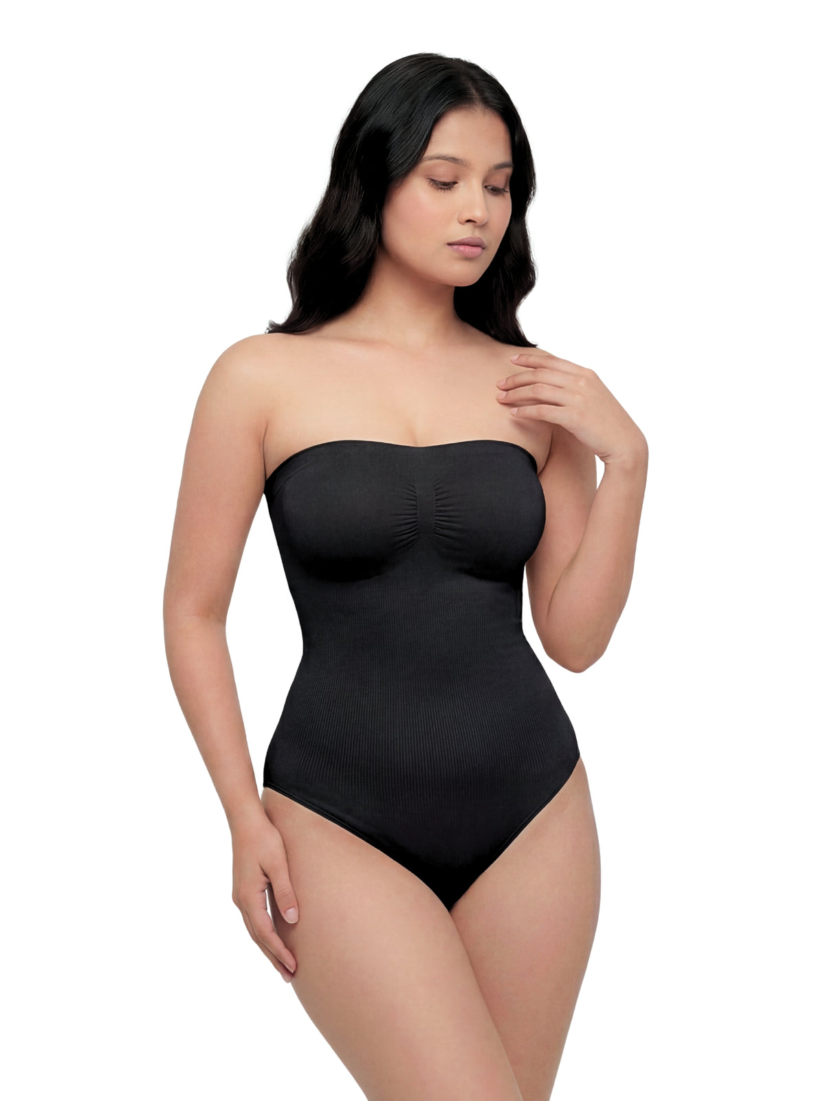 Strapless Snatched Body Shaper - Black